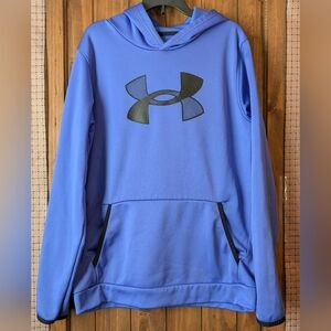 Under Armour Royal Blue ColdGear Hoodie- YXL